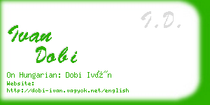 ivan dobi business card